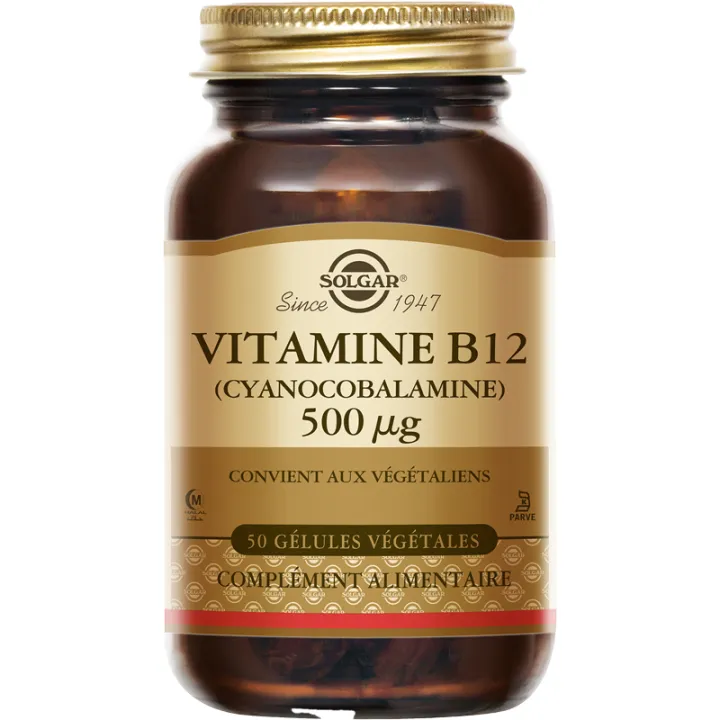 Solgar Vitamine B12 500 µg 50 gélules