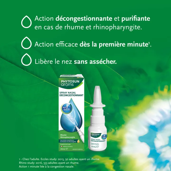 Spray nasal décongestionnant 20 ml – Phytosun Arôms
