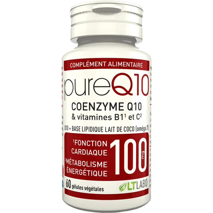 LT Labo Pure Q10 Coenzyme Q10 et Vitamines 60 gélules