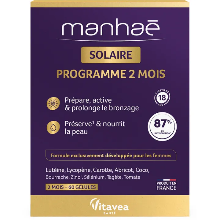 Vitavea Manhaé Solaire Préparation de la Peau 60 gélules