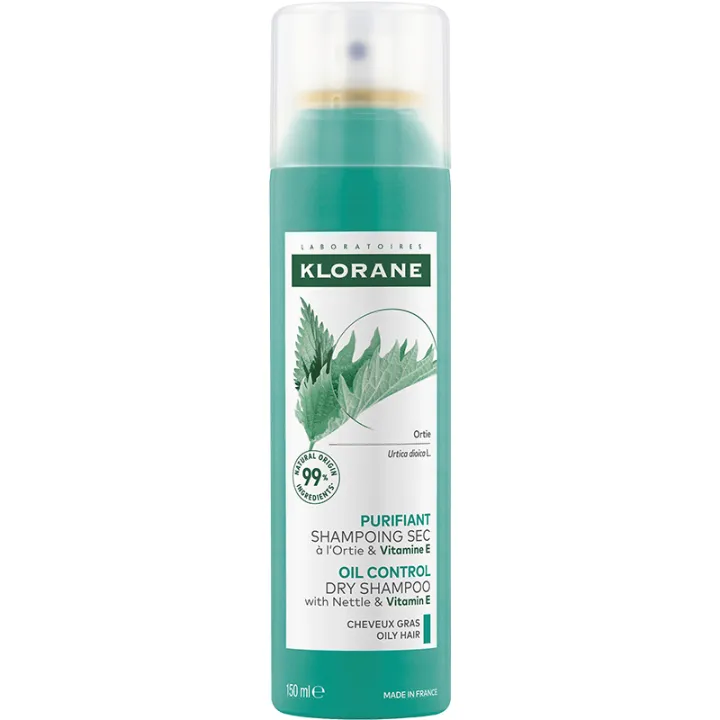 Klorane Shampoing Sec à l'Ortie Cheveux Gras - 150 ml