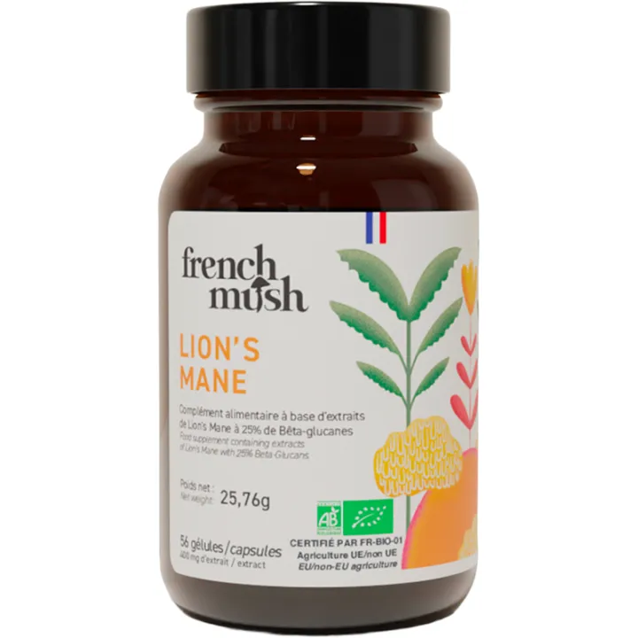 French Mush Lion's Mane Bio Corps Fructifère 56 gélules
