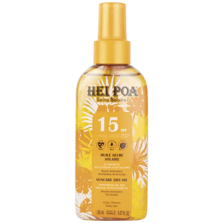 Hei Poa Huile Sèche Au Monoï Tiaré SPF15 150 ml