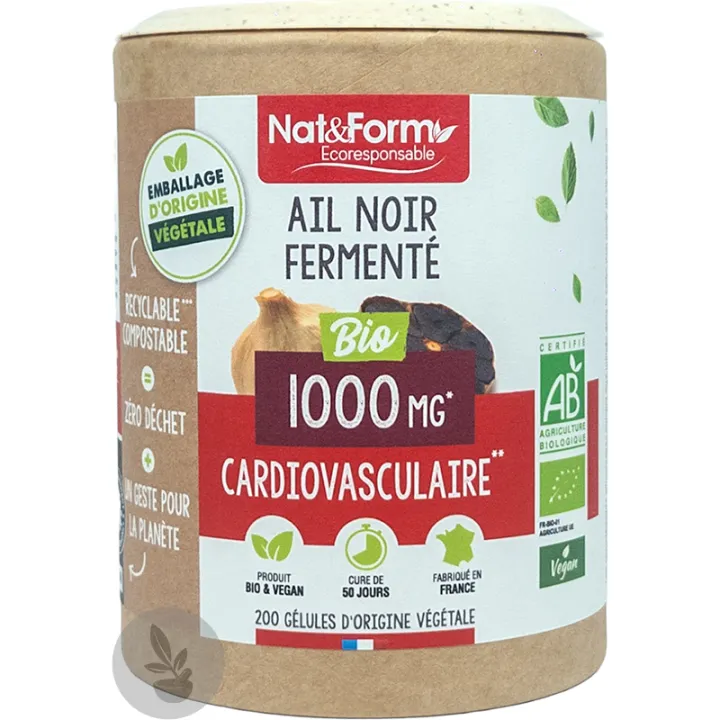 Ail noir fermenté Bio 200 gélules Nat & Form