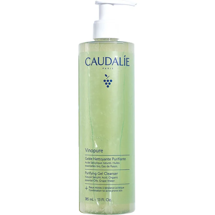Caudalie Vinopure Gelée Nettoyante Purifiante - Flacon pompe 385 ml