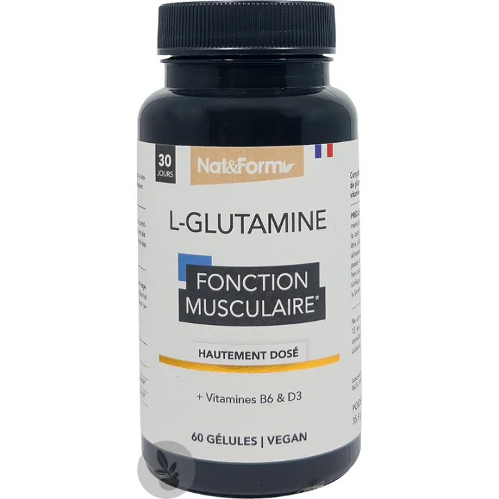 Nat & Form L-Glutamine 60 Gélules