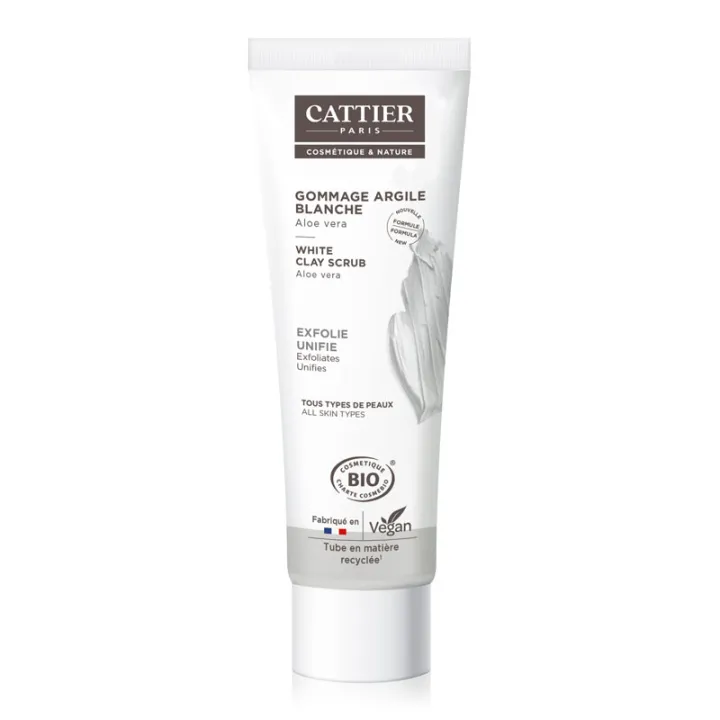 Cattier Mini Gommage Argile Blanche Bio