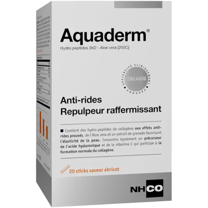 NHCO Aquaderm Anti-Rides Repulpeur Raffermissant 20 sticks