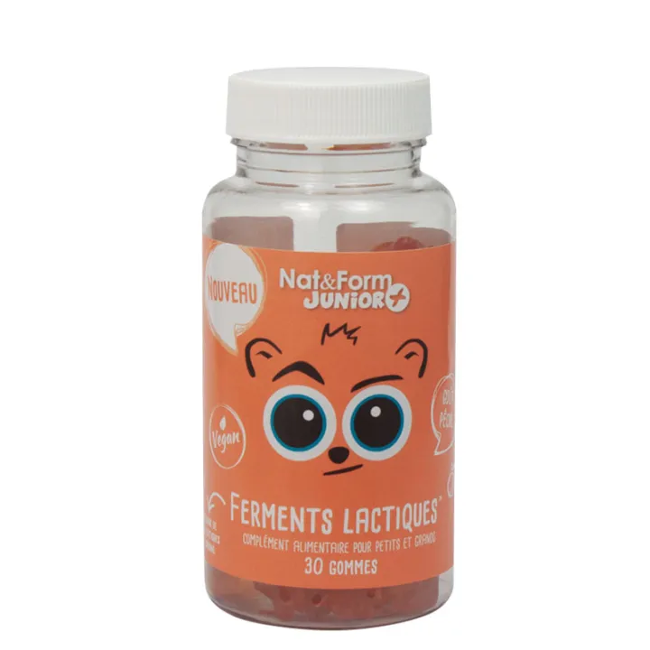 Nat & Form Juniorours+ Ferment Lactiques 30 Oursons