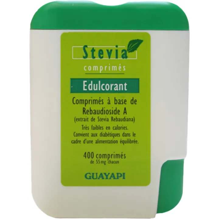 Guayapi Stévia Blanche Édulcorant naturel 400 comprimés