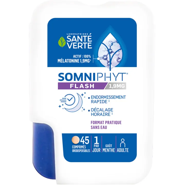 Somniphyt Flash mélatonine 1,9 mg 45 comprimés – Santé Verte