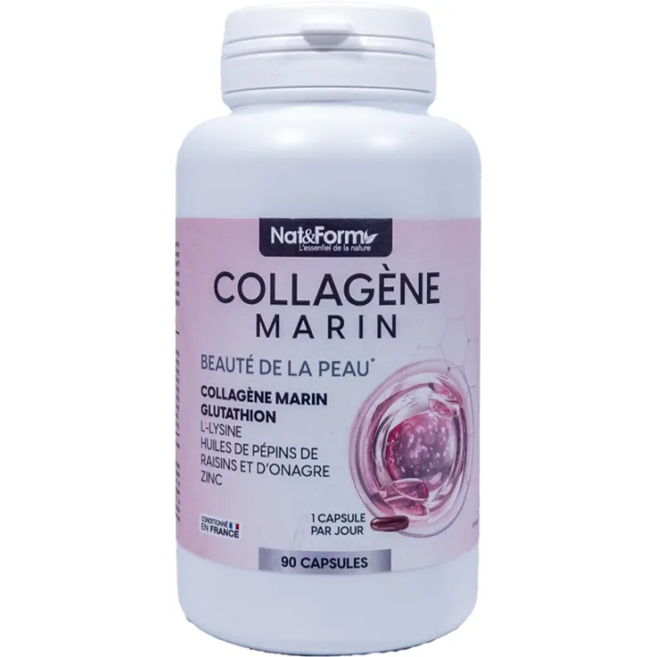 Nat & Form Collagène Marin 90 Capsules