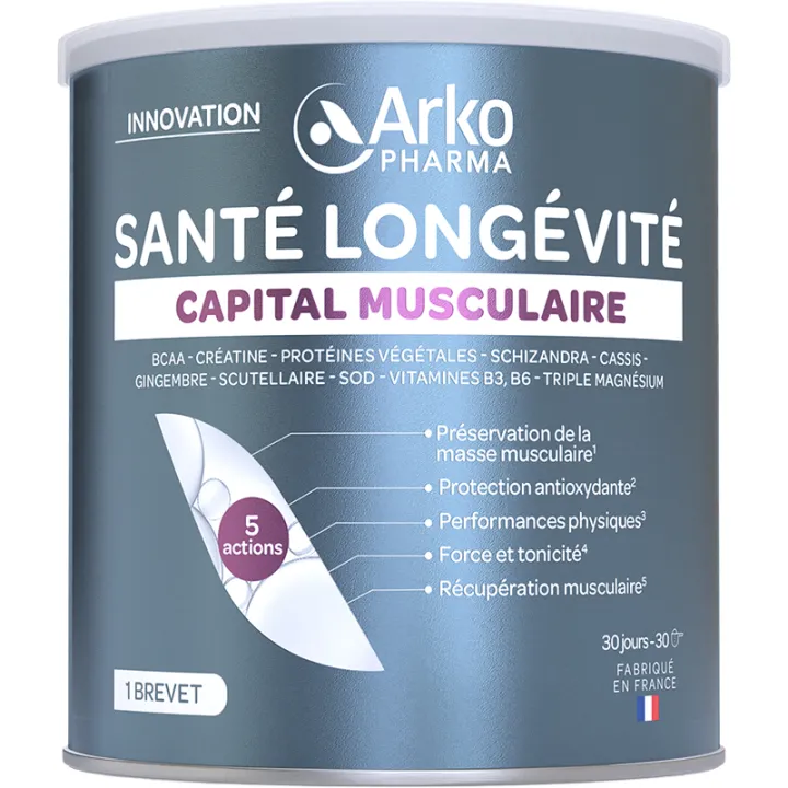 Arkopharma Capital Musculaire Santé Longévité 30 Doses 285 g