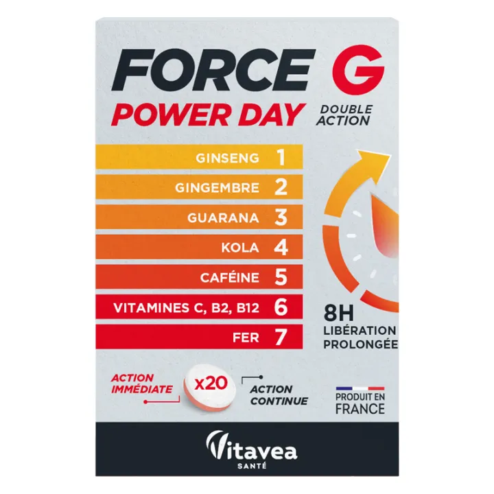 Vitavea Force G Power Day 20 Comprimés