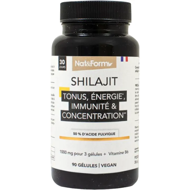 Nat & Form Shilajit 90 Gélules