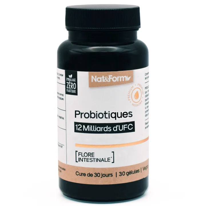 Nat & Form Probiotiques Flore Intestinale 30 Gélules