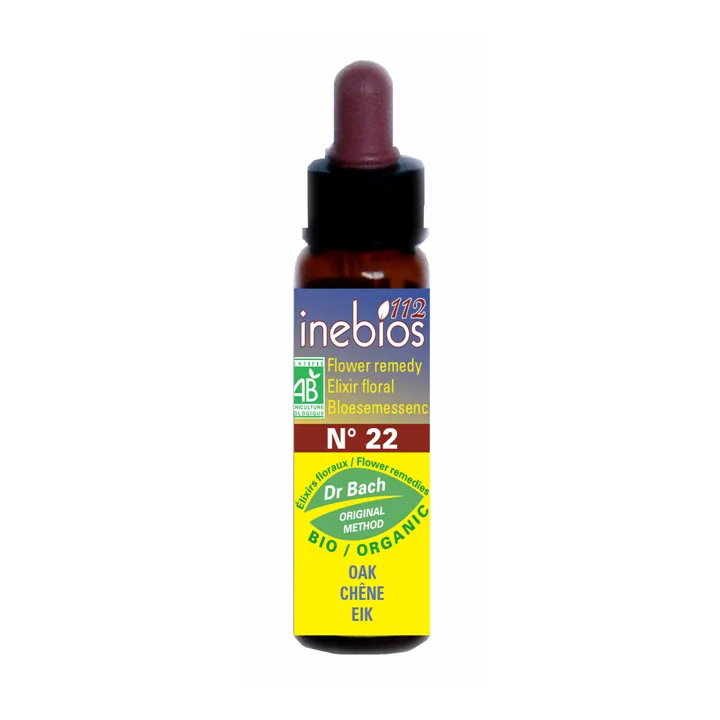 Inebios Fleur de Bach n°22 Oak Chêne Bio 10 ml
