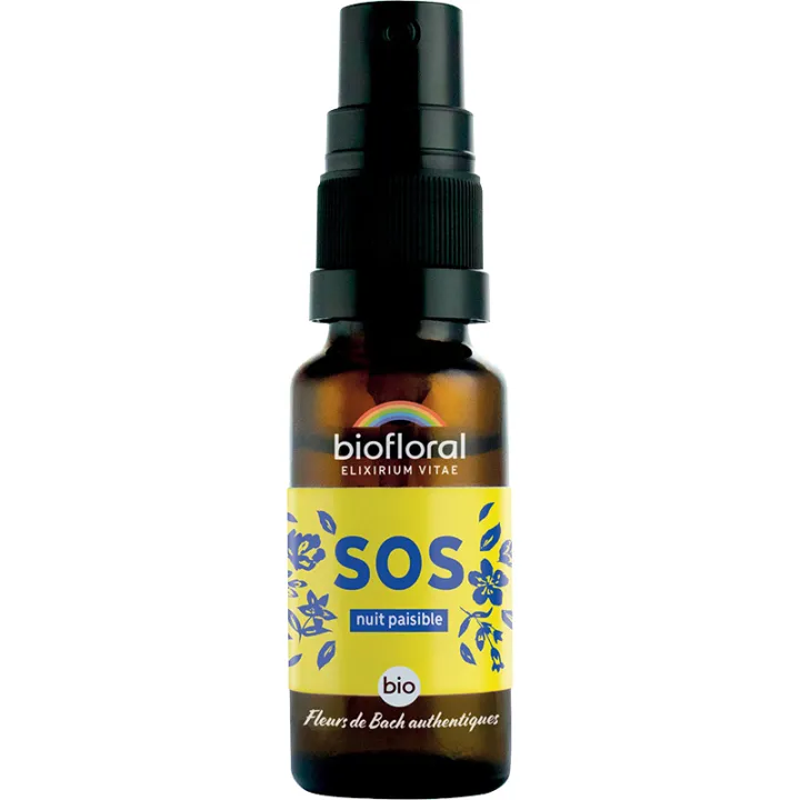 Spray Fleurs de Bach SOS Nuit Paisible bio 20 ml – Biofloral