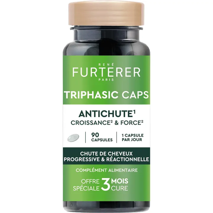 René Furterer Triphasic Caps Compléments Cheveux Densité & Force 90 capsules