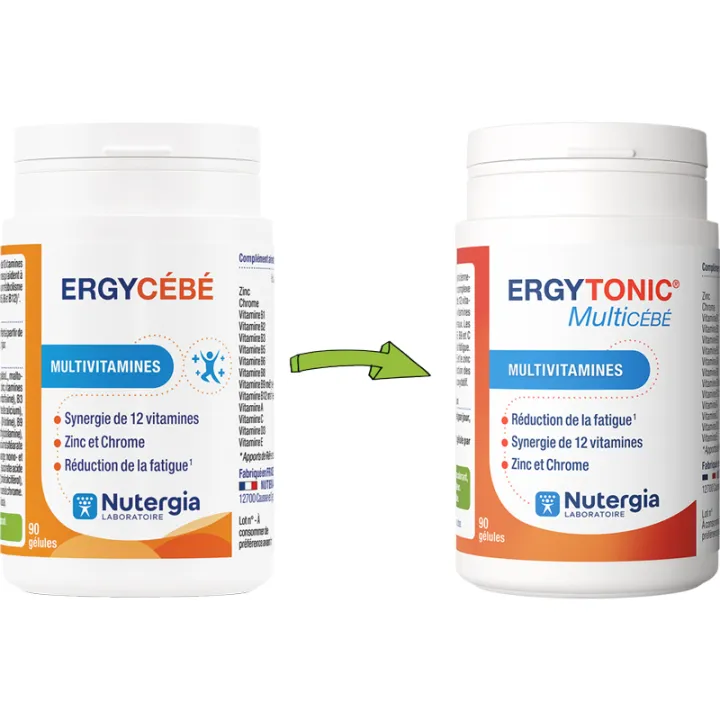 Nutergia Ergytonic MultiCÉBÉ – Multivitamines – 30 gélules