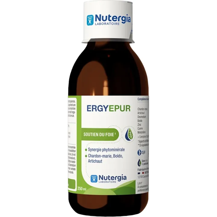 Nutergia Ergyepur – Plantes pour la fonction hépatique – 250 ml
