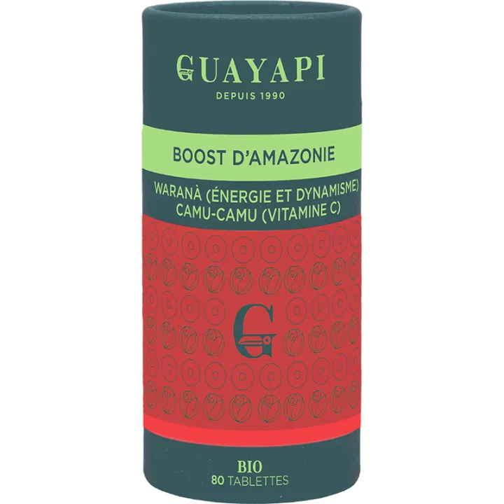 Guayapi Boost d'Amazonie Warana & Camu-Camu Bio 80 comprimés à croquer