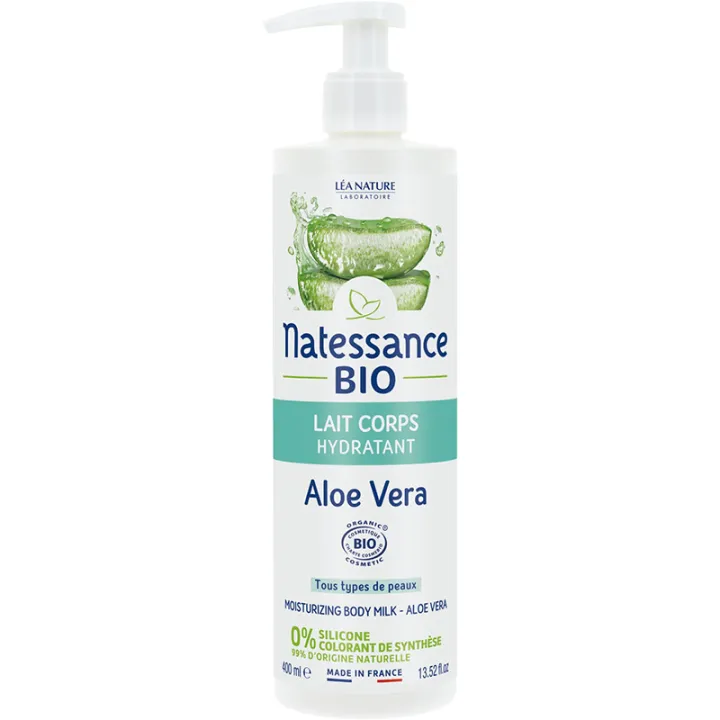 Natessance Lait Corps Hydratant Aloe Vera Bio 400 ml