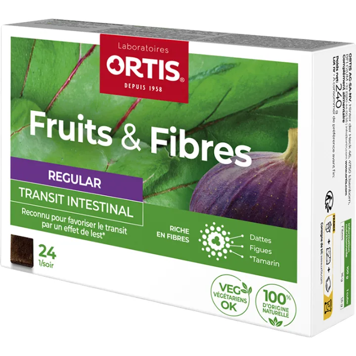 Fruits & Fibres Regular 24 cubes à mâcher Ortis