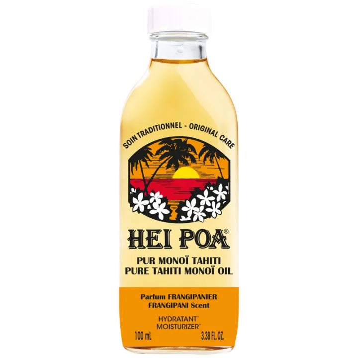 Hei Poa Pur Monoi de Tahiti Frangipanier 100ml
