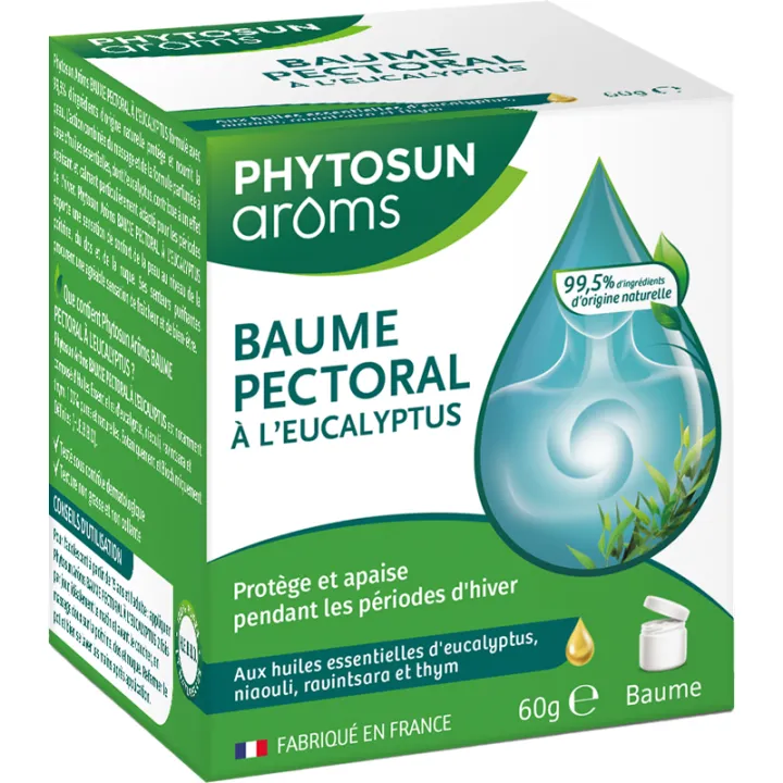 Baume pectoral à l’eucalyptus 60 g – Phytosun Arôms