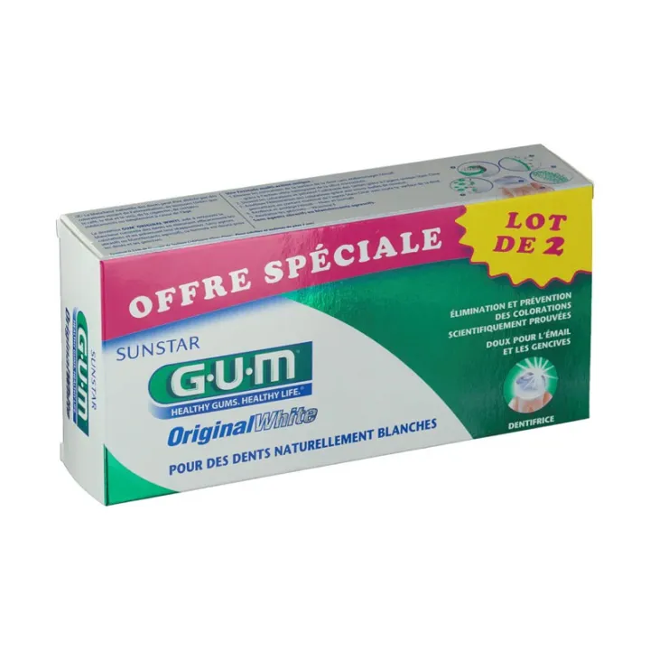 Sunstar Gum Dentifrice Original White 75 ml