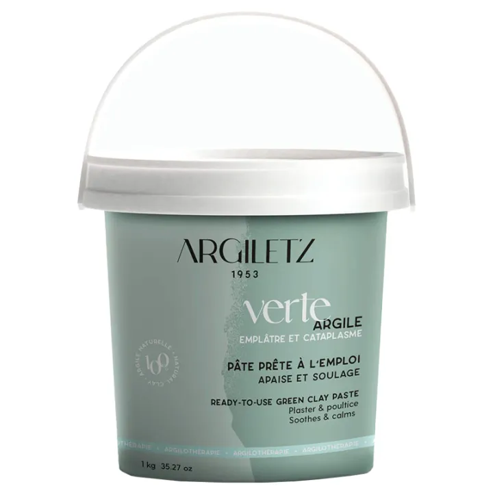 Argiletz Pâte d'Argile Verte 1kg