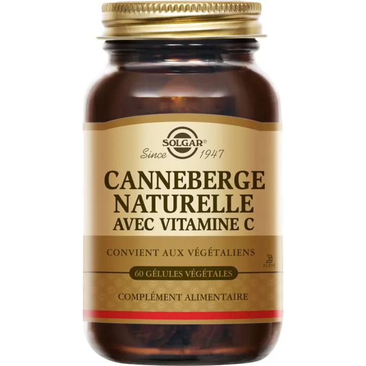 Solgar Cranberry avec Vitamine C 60 gélules végétales
