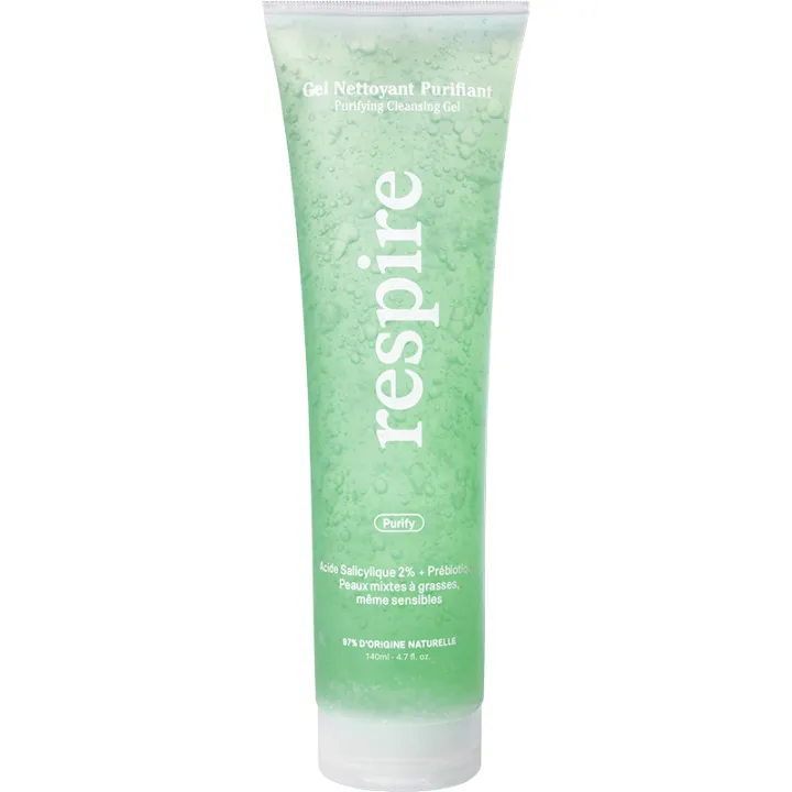Respire Gel Nettoyant Purifiant Visage 140 ml