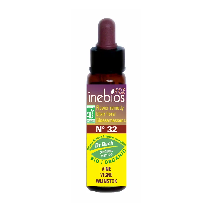 Inebios Fleur de Bach n°32 Vine Vigne Bio 10 ml