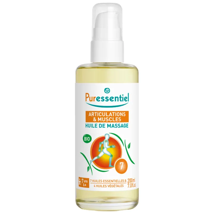Huile de massage Articulations Arnica-Gaulthérie Bio 200 ml Puressentiel