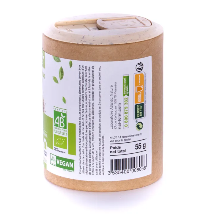 Nat & Form Orthosiphon Bio 200 Gélules Végétales Eco 