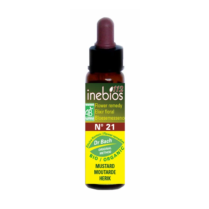 Inebios Fleur de Bach n°21 Mustard Moutarde Bio 10 ml