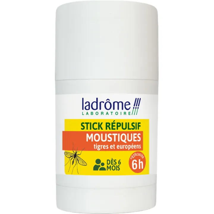 Ladrôme Stick Répulsif Moustiques Tigres et Européens 6 h 18 g