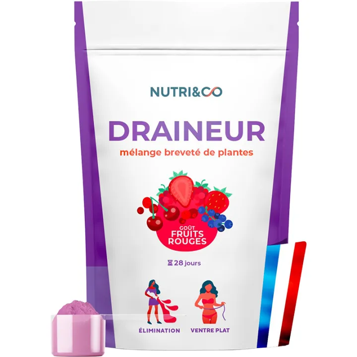 Nutri&Co Complexe Végétal Poudre Cassis & Plantes - Fruits Rouges - 28 jours