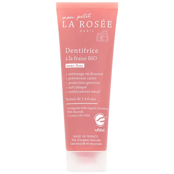 La Rosée Mon Petit Dentifrice Fraise BIO 50 ml