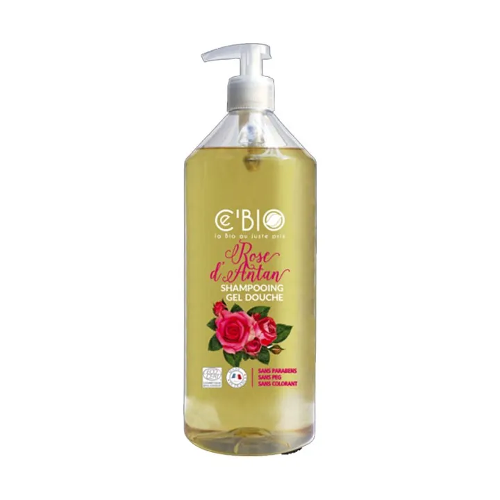 SHAMPOOING DOUCHE Rose d'Antan Bio