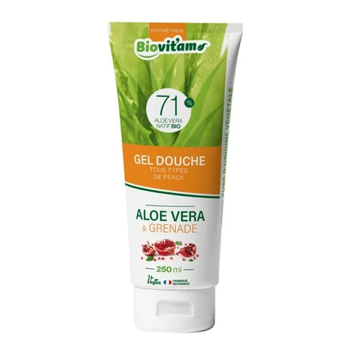 BIOVITAM Gel Douche Aloe Vera Grenade