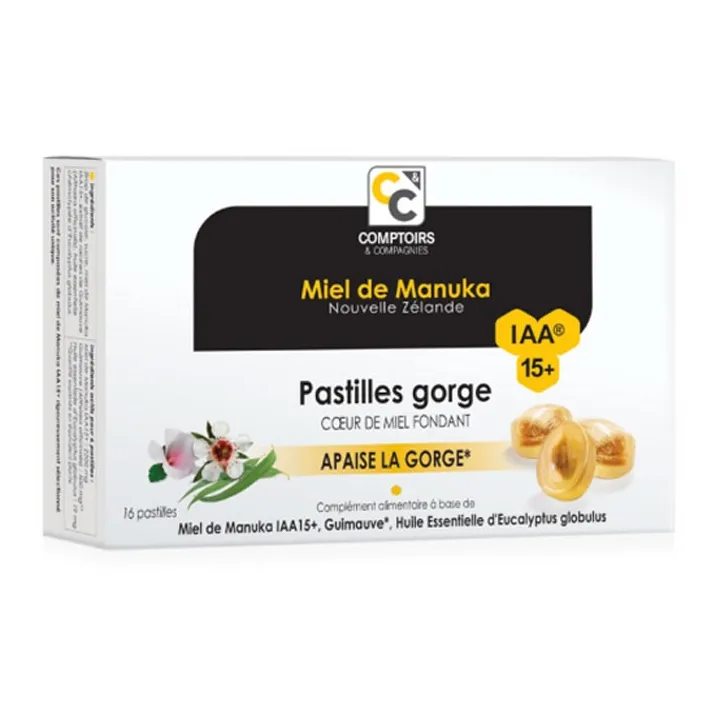 PASTILLES Gorge Miel de Manuka IAA 15+