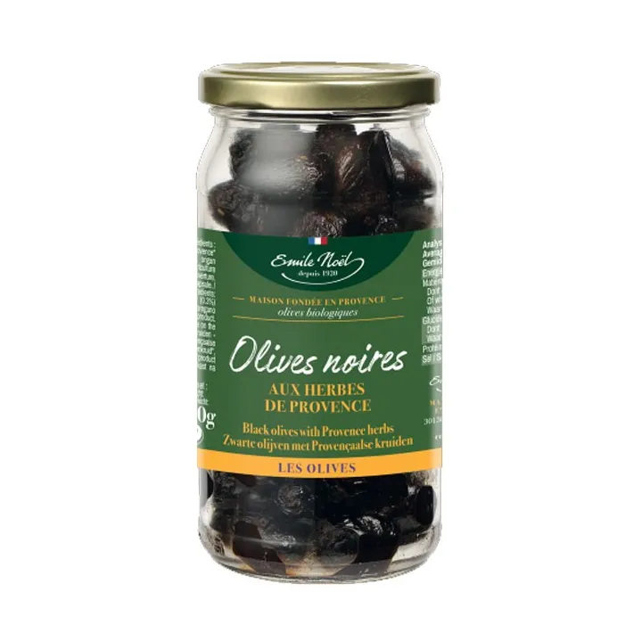 OLIVES NOIRES aux Herbes de Provence Bio