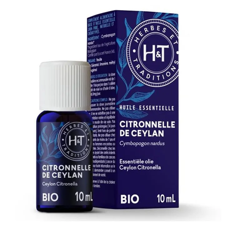HUILE ESSENTIELLE Citronnelle de Ceylan Bio