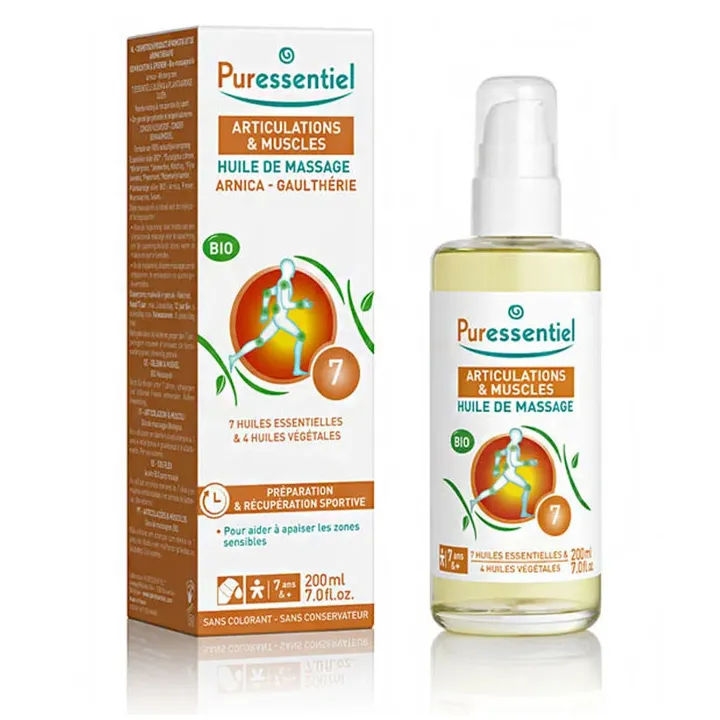 HUILE MASSAGE Articulations Arnica-Gaulthérie Bio