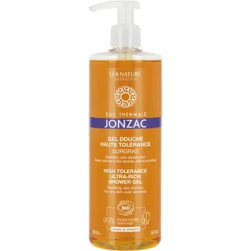 Eau Thermale Jonzac Gel Douche Haute Tolérance Surgras Bio 500 ml