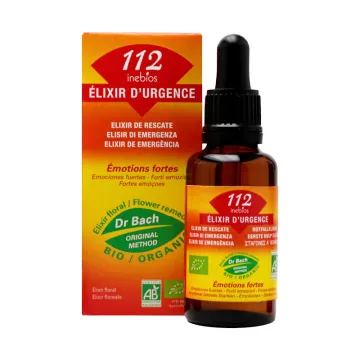 Inebios 112 Élixir d'Urgence Émotion Forte Bio 30 ml
