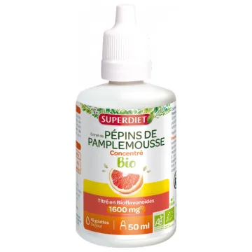 Superdiet Extrait de Pépins de Pamplemousse Bio 50 ml